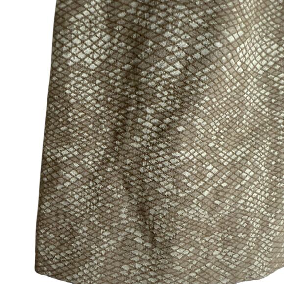 Finders Keepers Beige Snake Print A-Line Mini Skirt Size Medium - Picture 3 of 7